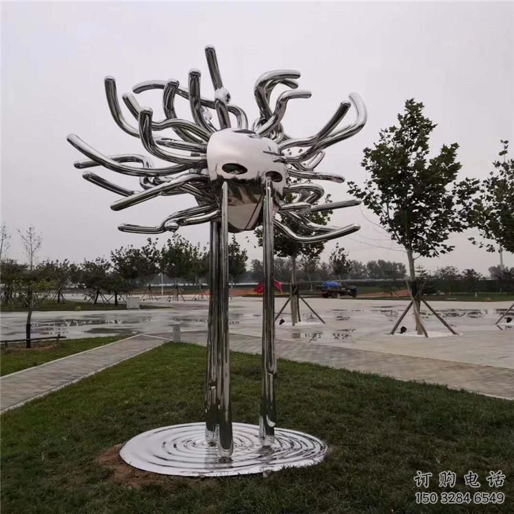 園林浪花雕塑體現 大型海浪雕塑 中式波浪雕塑生產廠家