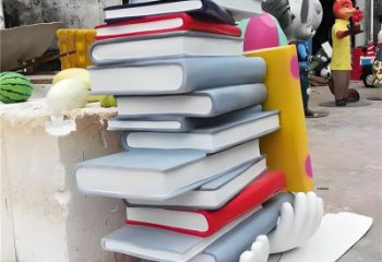 書雕塑廠家，重疊造型結構，公園戶外不銹鋼雕塑 (3)