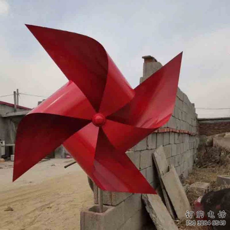 風(fēng)車雕塑展品特征 烤漆大型旋轉(zhuǎn)雕塑 歐式旋轉(zhuǎn)雕塑