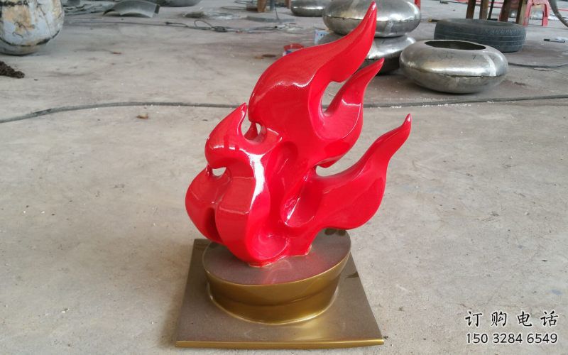 街道火焰雕塑加工商 現(xiàn)代景觀擺件 彩繪雕塑
