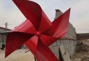 風車雕塑展品特征 烤漆大型旋轉雕塑 歐式旋轉雕塑