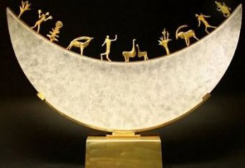 廣場月亮雕塑生產(chǎn)廠家，抽象水景雕塑，抽象效果