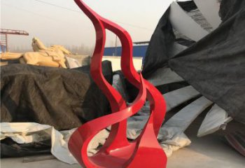 烤漆火焰雕塑廠家 烤漆大型擺件 歐式雕塑
