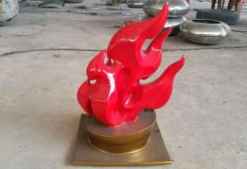 街道火焰雕塑加工商 現(xiàn)代景觀擺件 彩繪雕塑