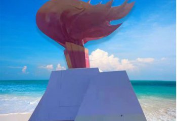 商業(yè)街火焰雕塑廠家 烤漆擺件 彩繪雕塑