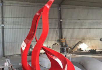 住宅小區(qū)火焰雕塑廠家 啞光景觀擺件 公園雕塑