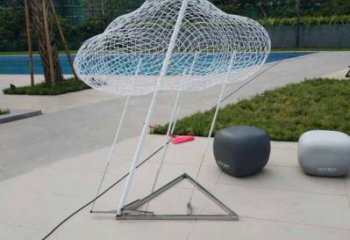 云梯雕塑 歐式步行街梯子雕塑 大型云朵雕塑制造廠家