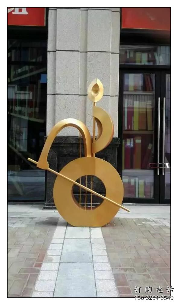承接村口音符雕塑 啞光景觀擺件 公園雕塑