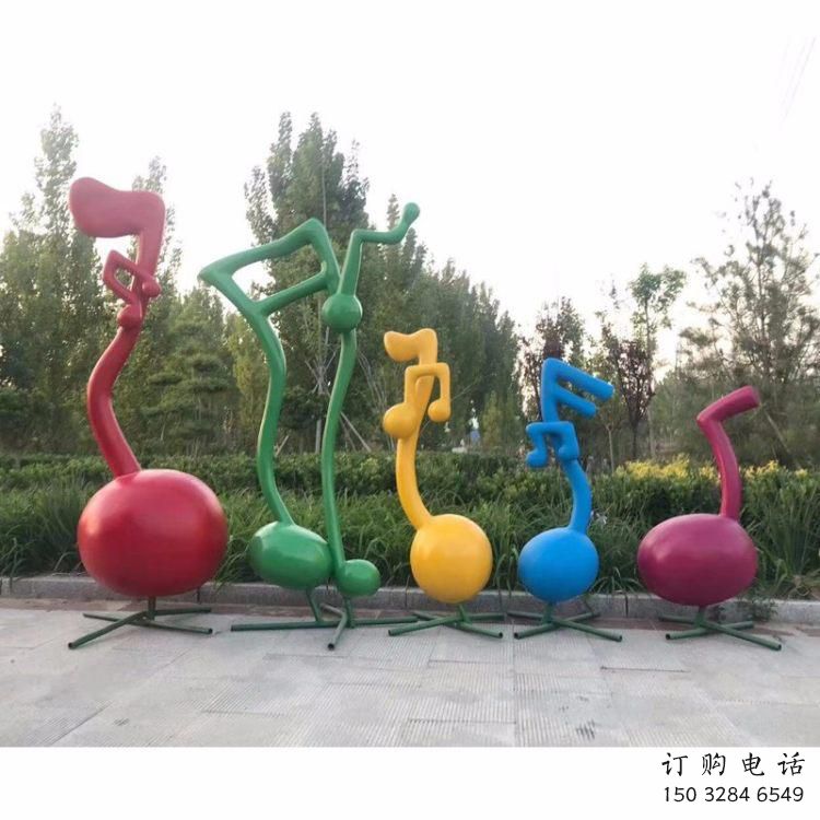 預(yù)定大型商場(chǎng)音符雕塑 仿真景觀擺件 鏡面雕塑