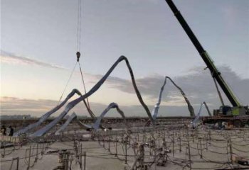 預定大型大門雕塑 歐式步行街雕塑 彩繪拱門雕塑