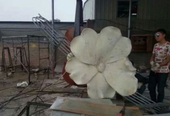 預定幾何指環雕塑 發光公園戒指環雕塑 大門口標識雕塑制作