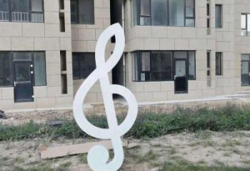 選用街道音符雕塑 現代景觀擺件 彩繪雕塑效果圖