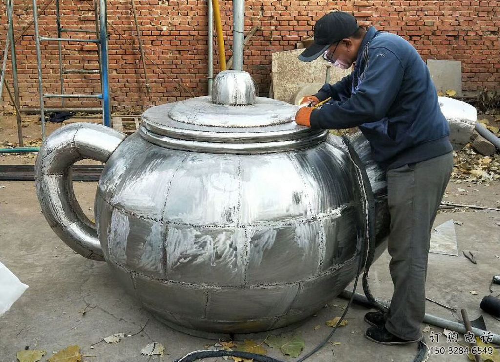 承接鍛造天壺雕塑 景觀流水雕塑 戶外懸空雕塑