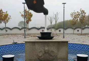 承接大型商場天壺雕塑 仿真懸空雕塑 鏡面流水雕塑