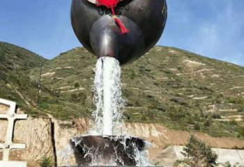 公園天壺雕塑生產(chǎn)廠家 鏡面公園懸空雕塑 景觀流水雕塑