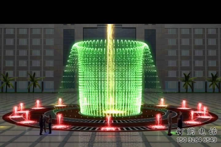 制作噴泉雕塑，燈光數控效果，公園噴泉雕塑廠家