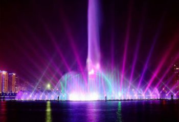 公園程控噴泉雕塑，高噴循環(huán)噴水方式設計