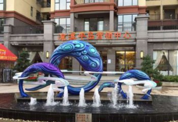 地產噴泉雕塑，程控設計，程控旱地噴泉雕塑