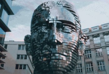 人頭噴泉雕塑，轉動人頭雕塑，噴水人頭雕塑廠家