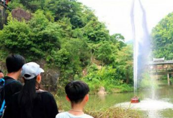 喊泉水景雕塑，聲控吶喊噴泉雕塑制作