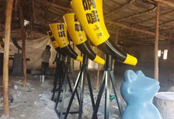 吶喊噴泉喇叭雕塑，聲控變頻結(jié)構(gòu)設(shè)計