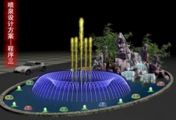 變頻漂浮噴泉雕塑，水景藝術噴泉雕塑預定