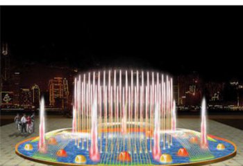 水簾搖擺噴泉雕塑，循環(huán)噴水模式噴泉雕塑公司