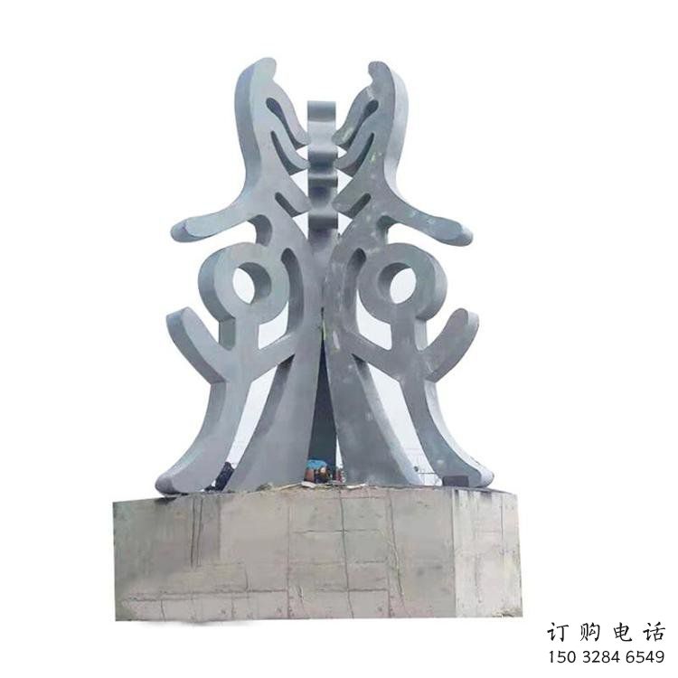 古文字雕塑通用，街景小品，不銹鋼古文字雕塑制造廠家