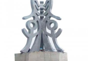 古文字雕塑通用，街景小品，不銹鋼古文字雕塑制造廠家