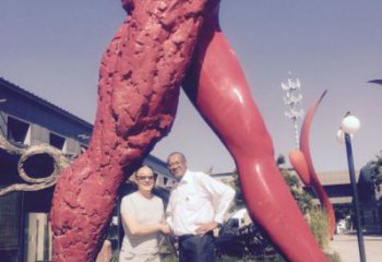 戶外人字雕塑通用，多彩藝術(shù)，環(huán)境不銹鋼人字雕塑供應(yīng)