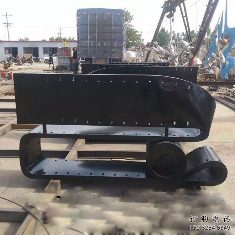 公園膠卷坐凳雕塑