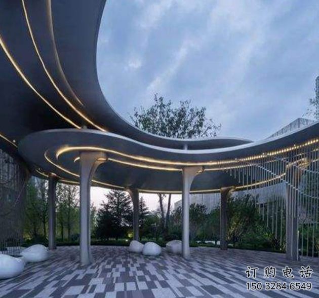 不銹鋼創(chuàng)意長(zhǎng)廊廊架雕塑