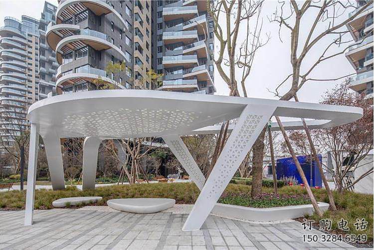 廊架雕塑，戶外景觀小品，不銹鋼長廊雕塑