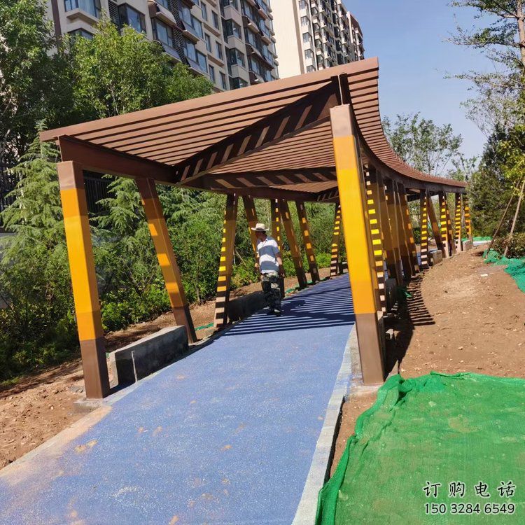 長廊類不銹鋼結(jié)構(gòu)廊架雕塑