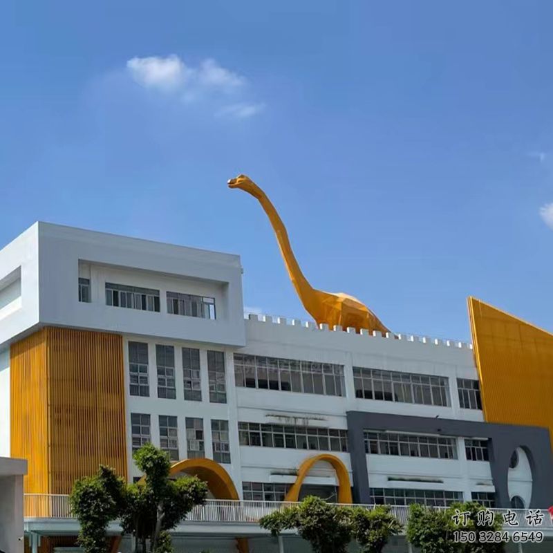 景觀恐龍雕塑供需，彩鋼制作，大型烤漆恐龍雕塑公司