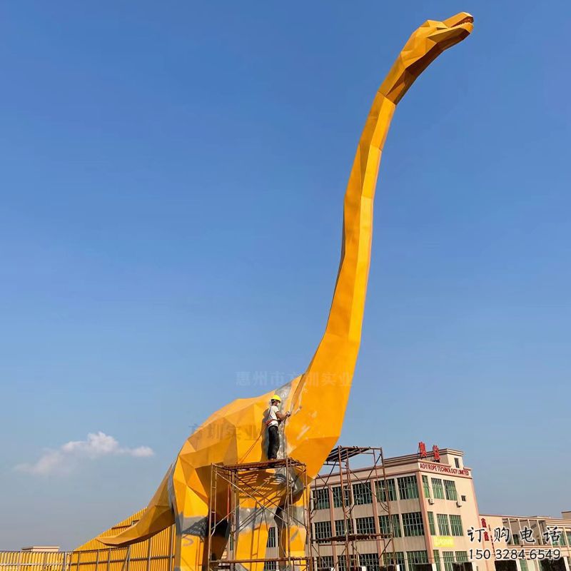 園林恐龍雕塑預定，城區小品，烤漆恐龍雕塑制造商