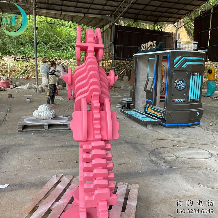 恐龍雕塑工廠選用，街道標(biāo)識(shí)，景觀恐龍骨架雕塑批發(fā)