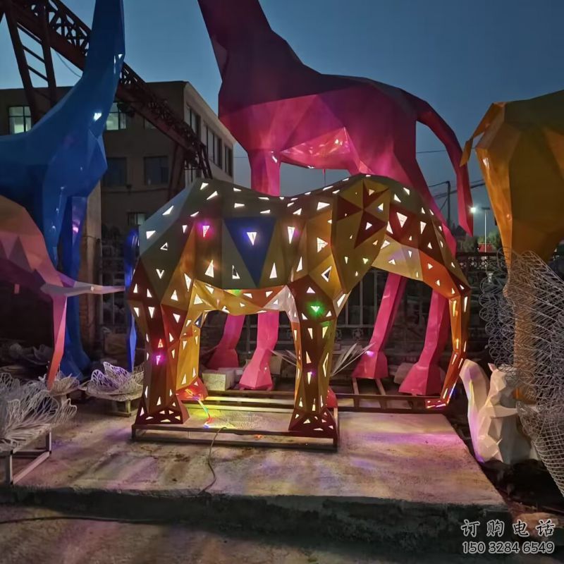 大象雕塑定制，歐式風格，烤漆大象雕塑供給