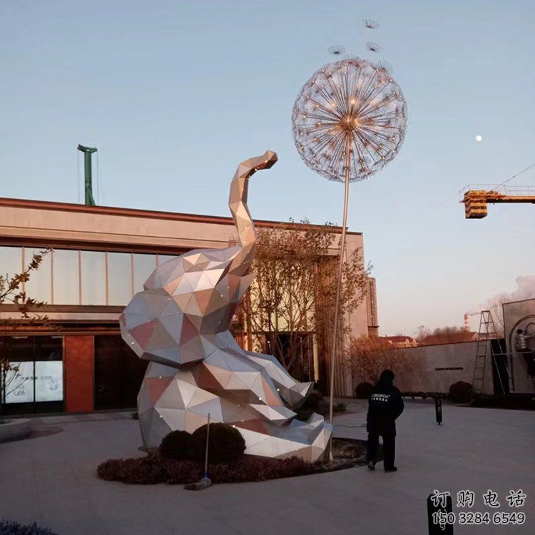 大象雕塑制造商，城市雕塑，公園烤漆大象雕塑觀賞型