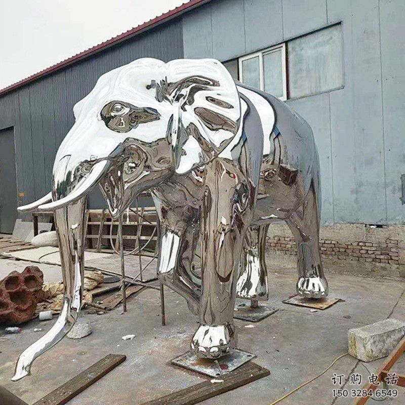 景觀大象雕塑制造商，動物雕塑，鏡面大象雕塑供給