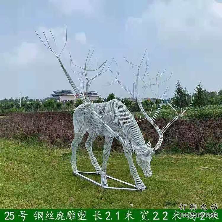 梅花鹿雕塑指用，景觀雕塑，園林燈光梅花鹿雕塑點(diǎn)擊