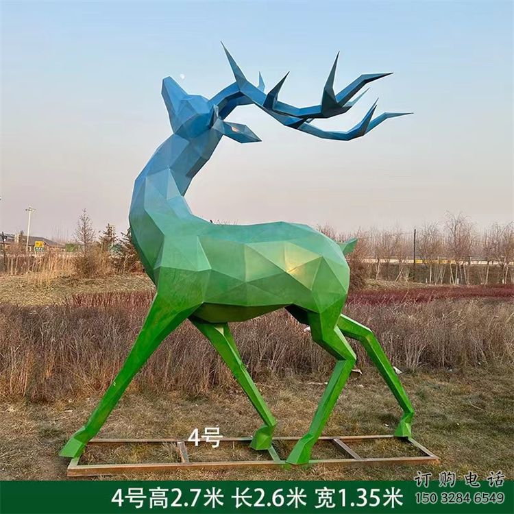 景觀小鹿雕塑供需，廣場雕塑，烤漆小鹿雕塑定制