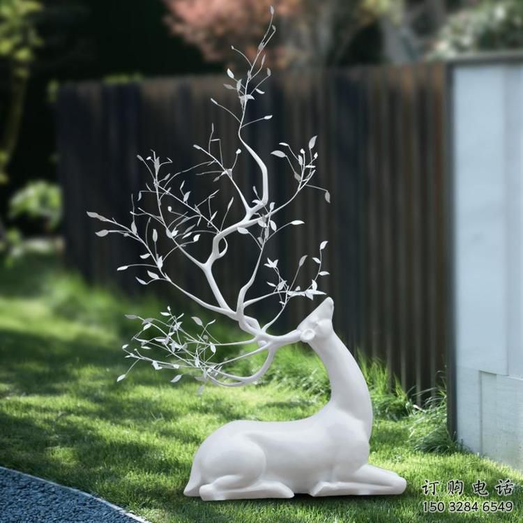梅花鹿雕塑制造商，戶外雕塑，仿真梅花鹿雕塑供給