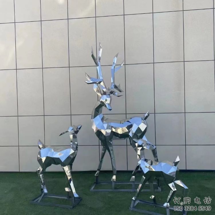 景觀小鹿雕塑服務商，美陳雕塑，切面小鹿雕塑精選