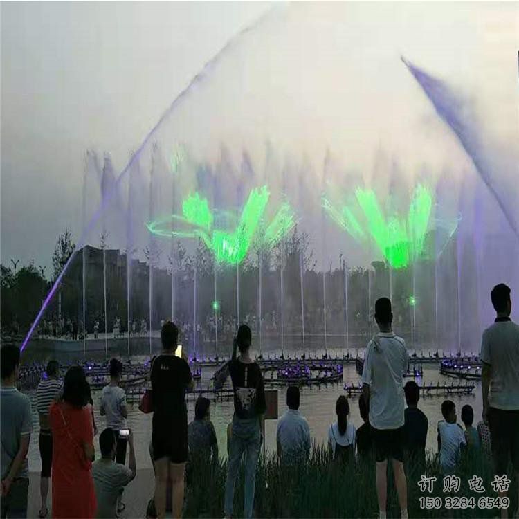 變頻光亮水幕噴泉雕塑