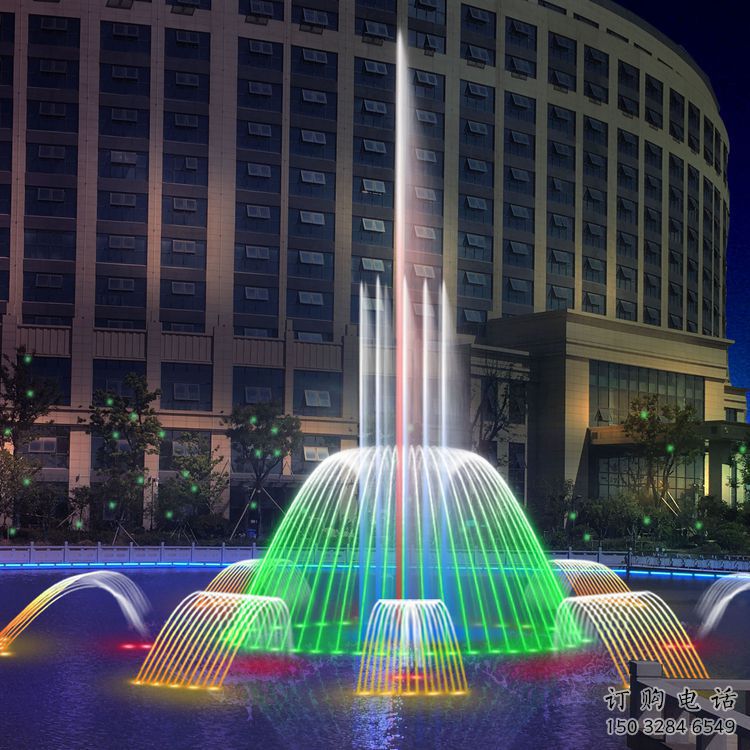游樂趣味水幕噴泉雕塑