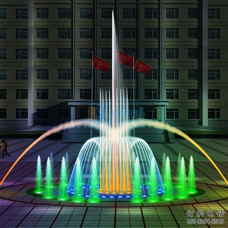 數碼旱地電影噴泉雕塑