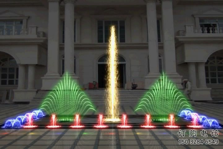 人工湖變頻噴泉雕塑，水景噴泉雕塑生產