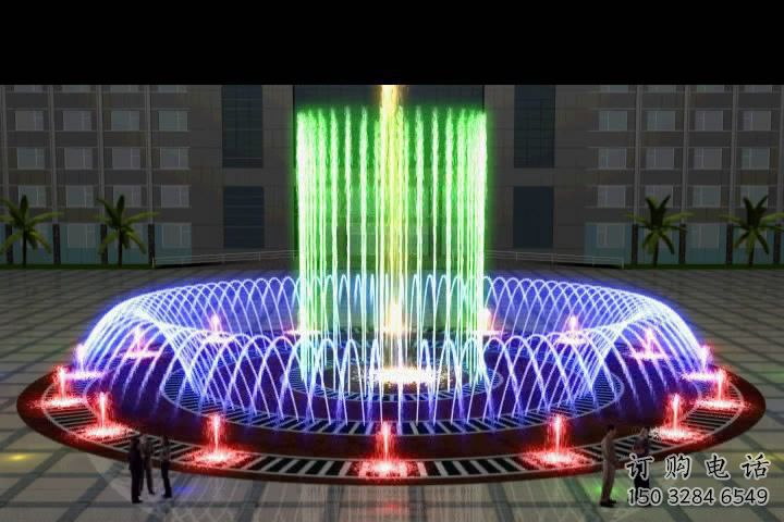 戶外噴泉雕塑，燈光數(shù)控效果，公園噴泉雕塑廠