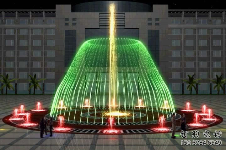 制作噴泉雕塑，燈光數控效果，公園噴泉雕塑生產